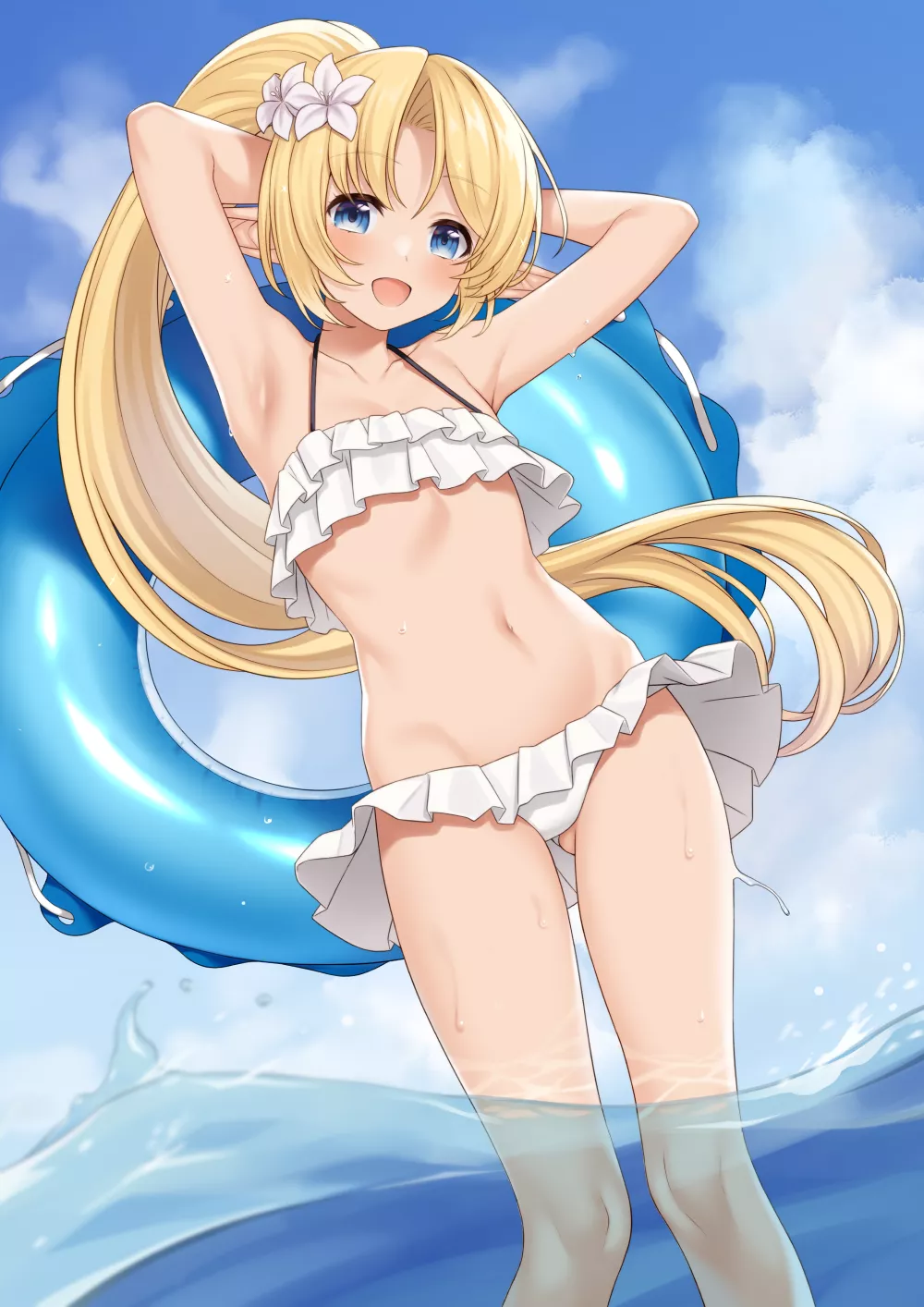 Elf girl on the beach Elf girl on the beach