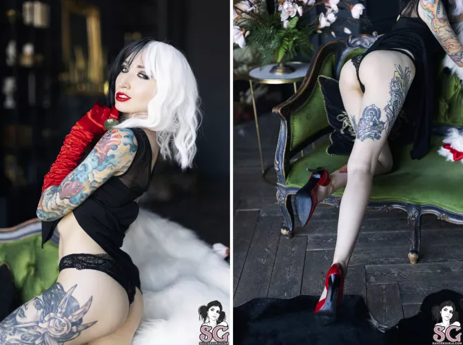 Elune as Cruella De Vil 🖤