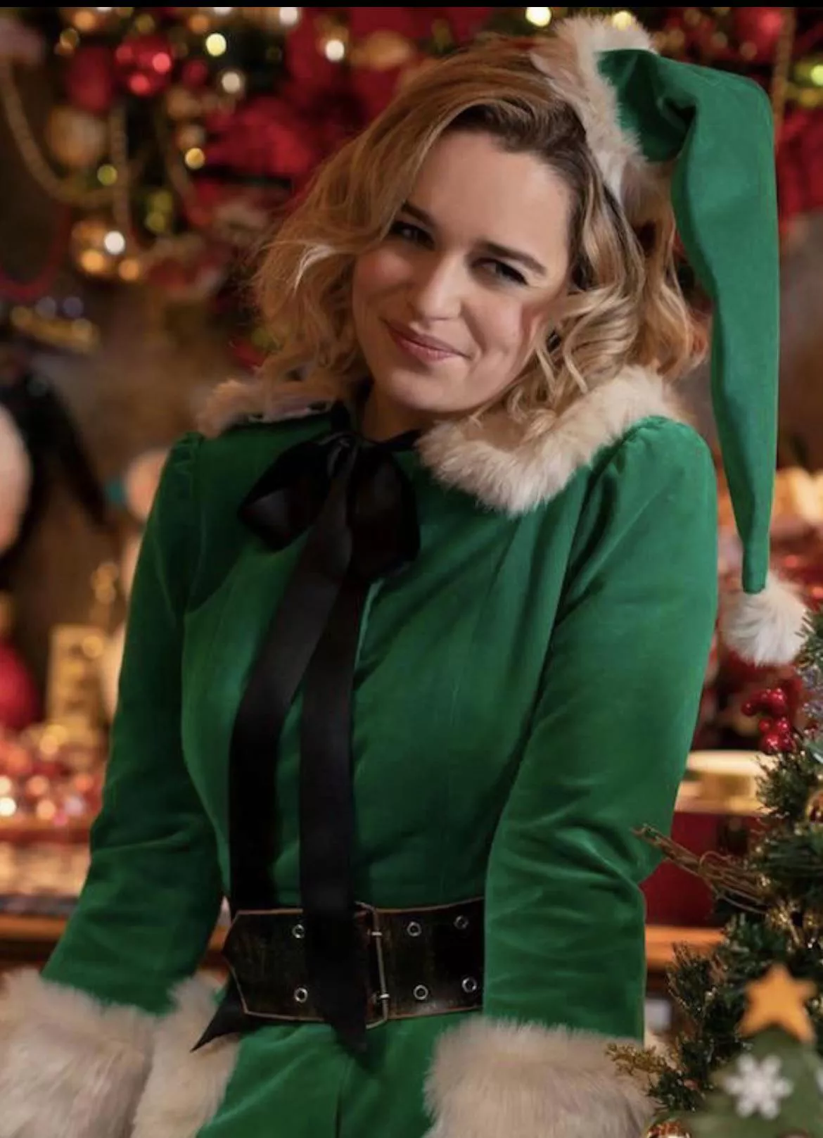 Emilia Clarke knows what you want for Christmas