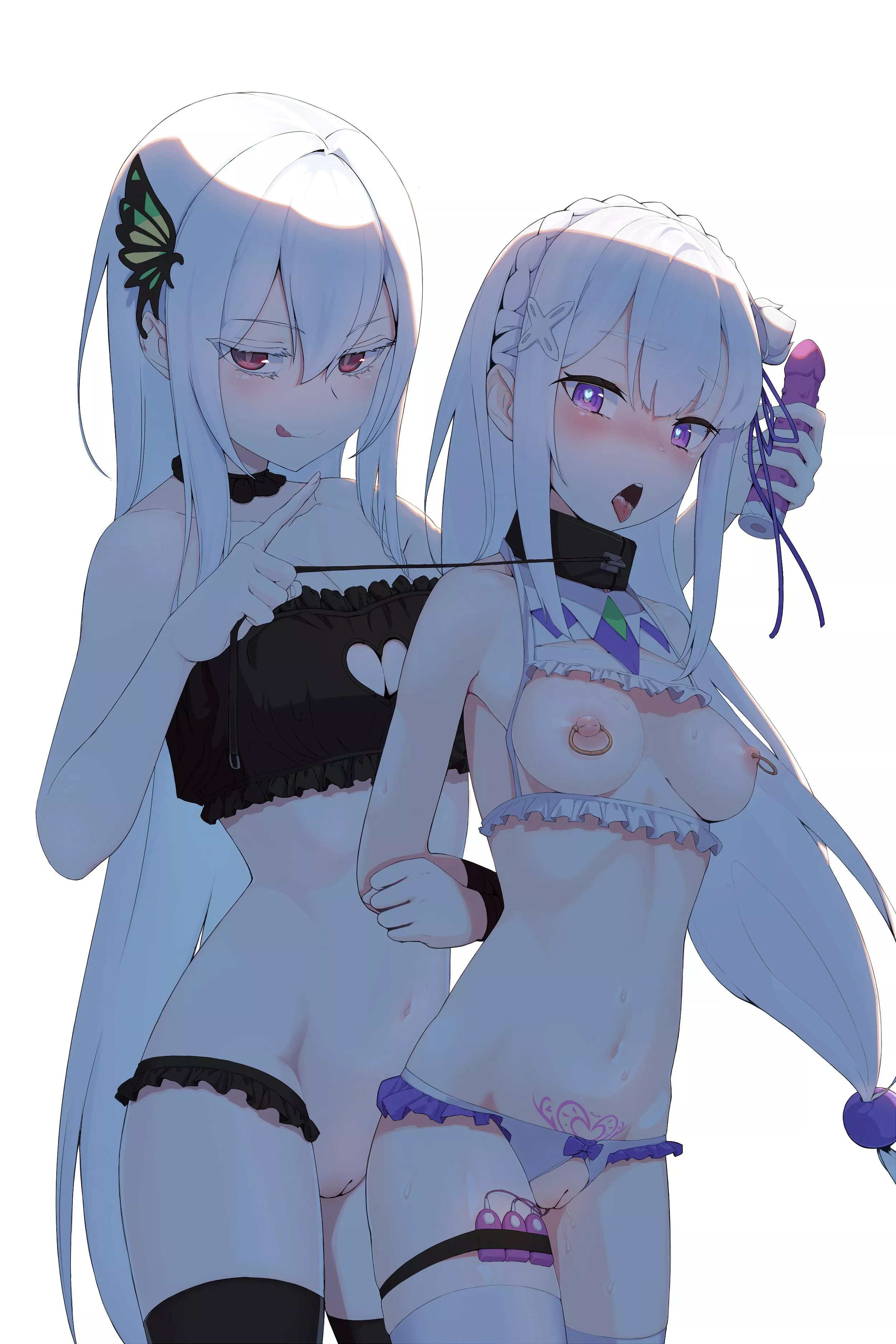 Emilia x Echidna Re:Zero.