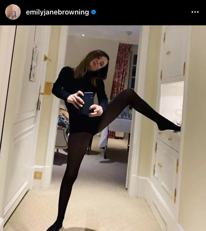 Emily Browning in pantyhose. Emily Browning in pantyhose.