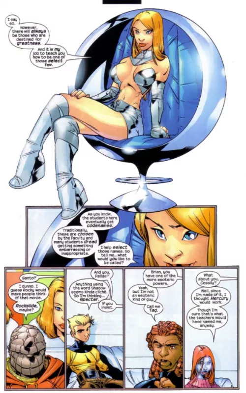 Emma Frost And Her Students [New Mutants (2003) #10]