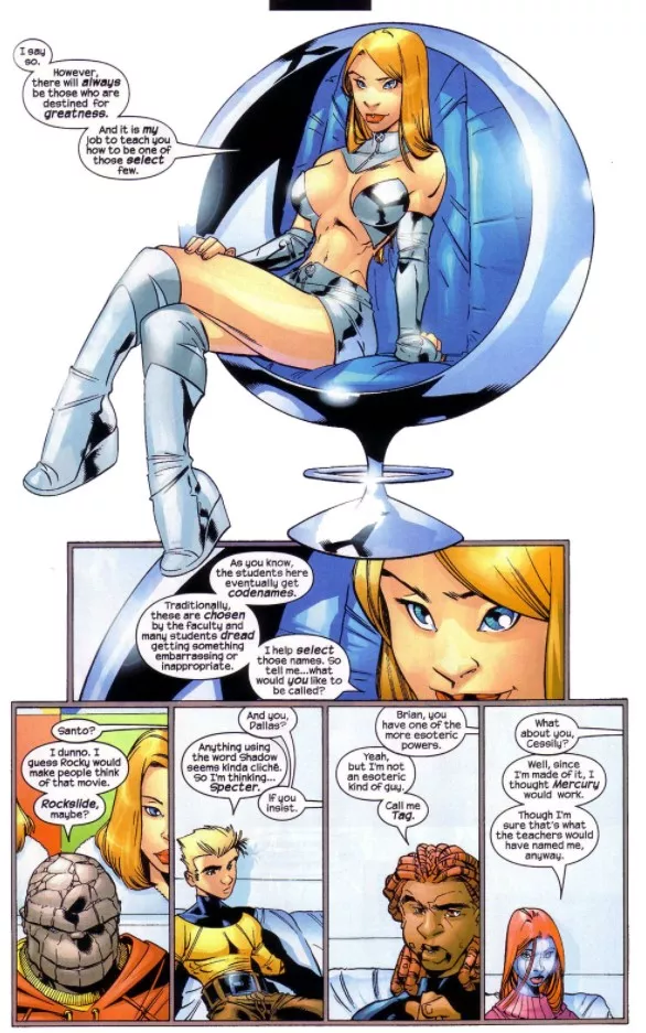 Emma Frost And Her Students [New Mutants (2003) #10]