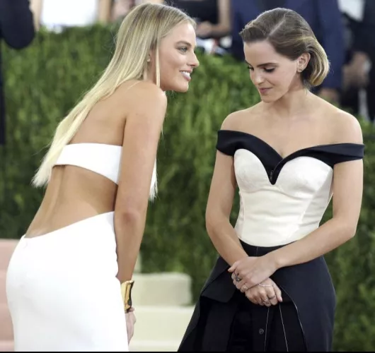 Emma Watson and Margot Robbie have my throbbing Emma Watson and Margot Robbie have my throbbing
