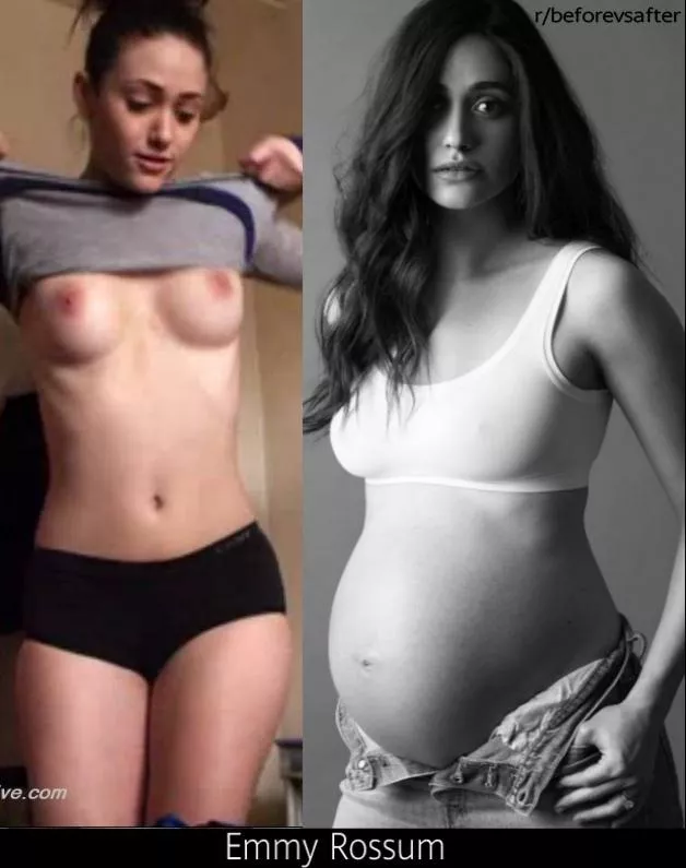 Emmy Rossum before and during pregnancy Emmy Rossum before and during pregnancy