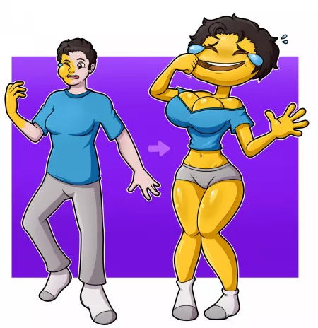 Emoji TF [Human -> Anthro ?] by Cloney