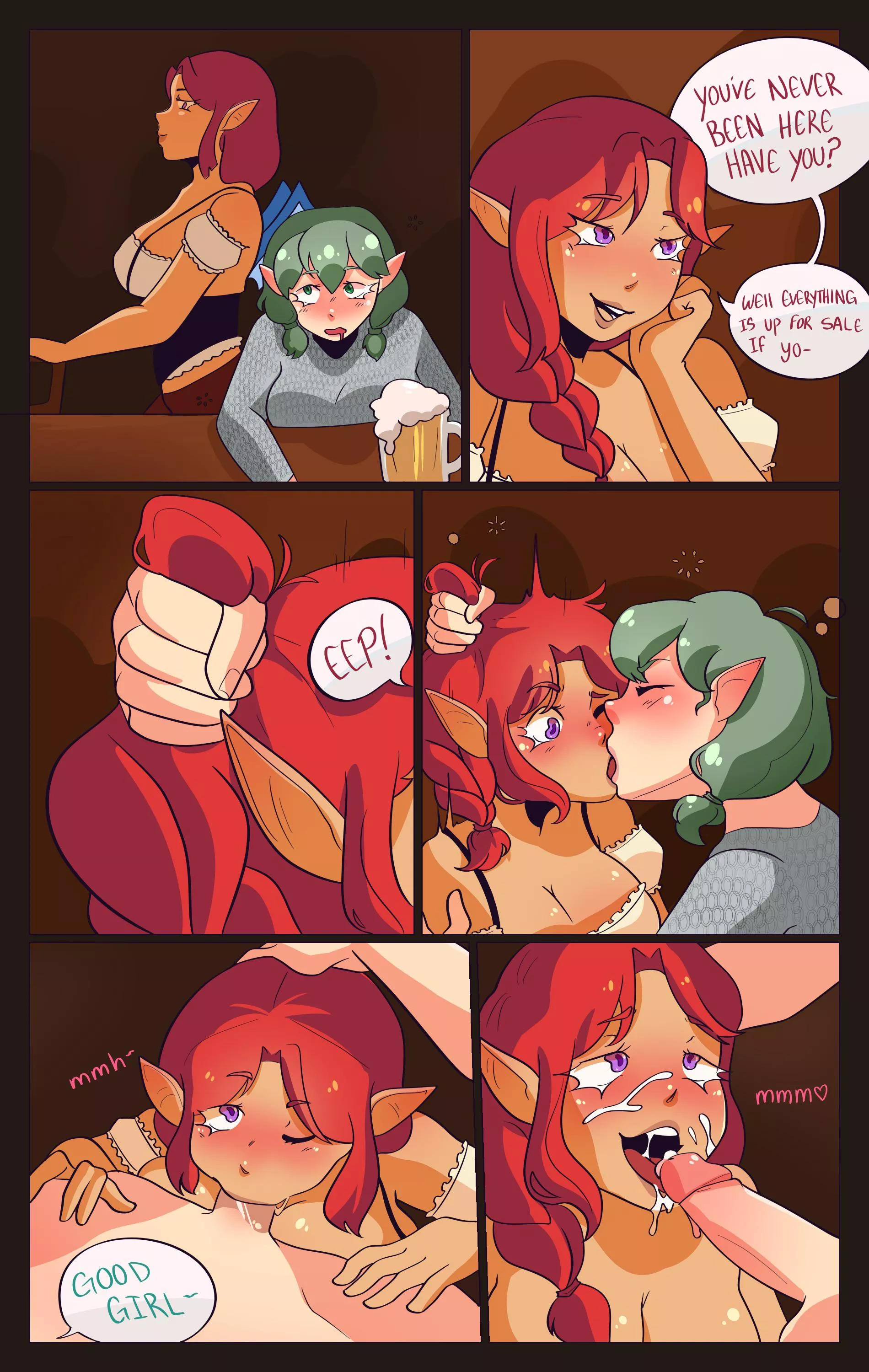 Encounter at the bar (NoahIsAPineapple) art commission