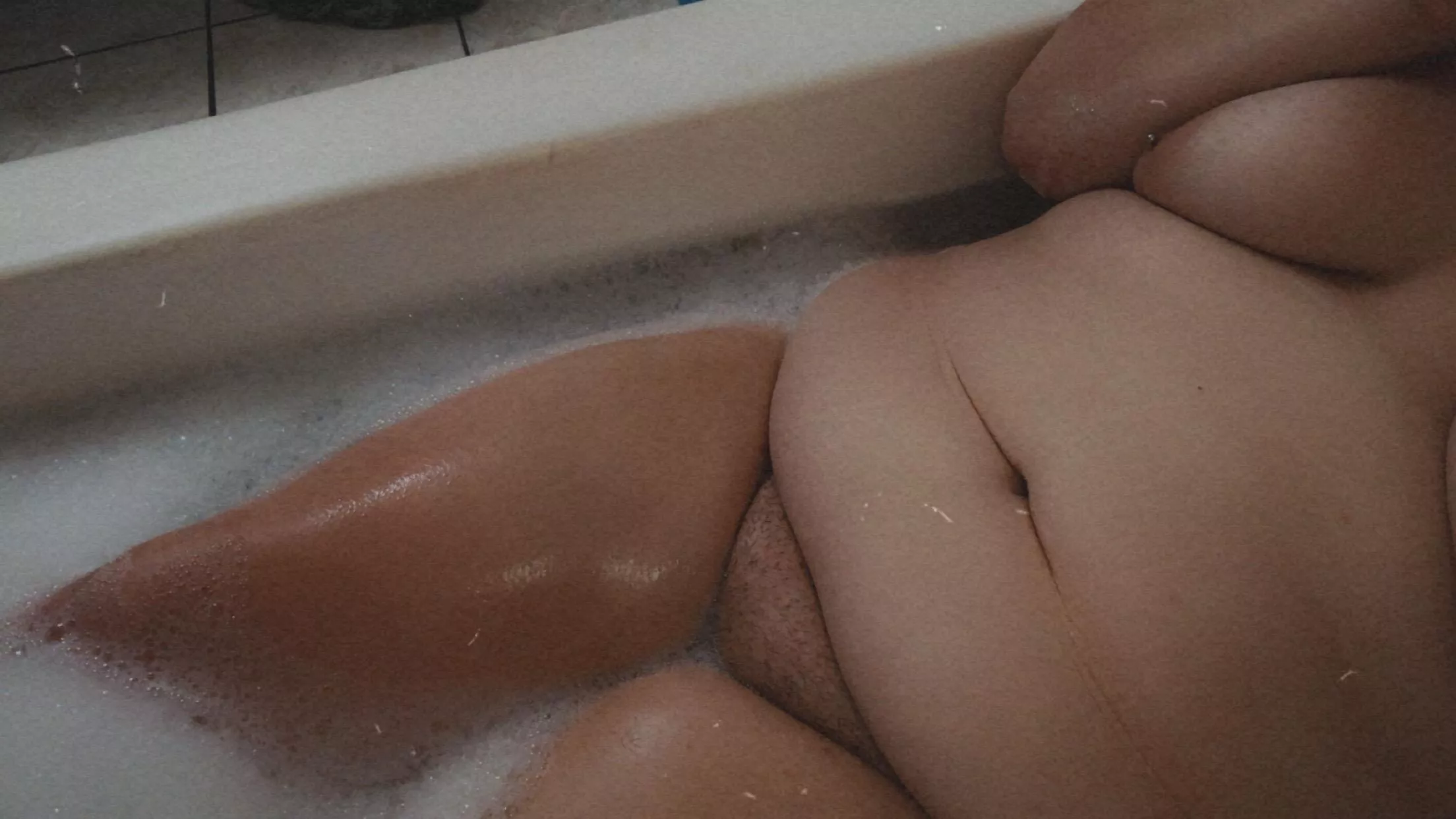 Enjoying a nice bath