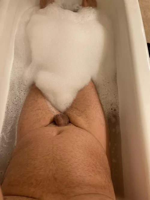 Enjoying a nice bubble bath Enjoying a nice bubble bath