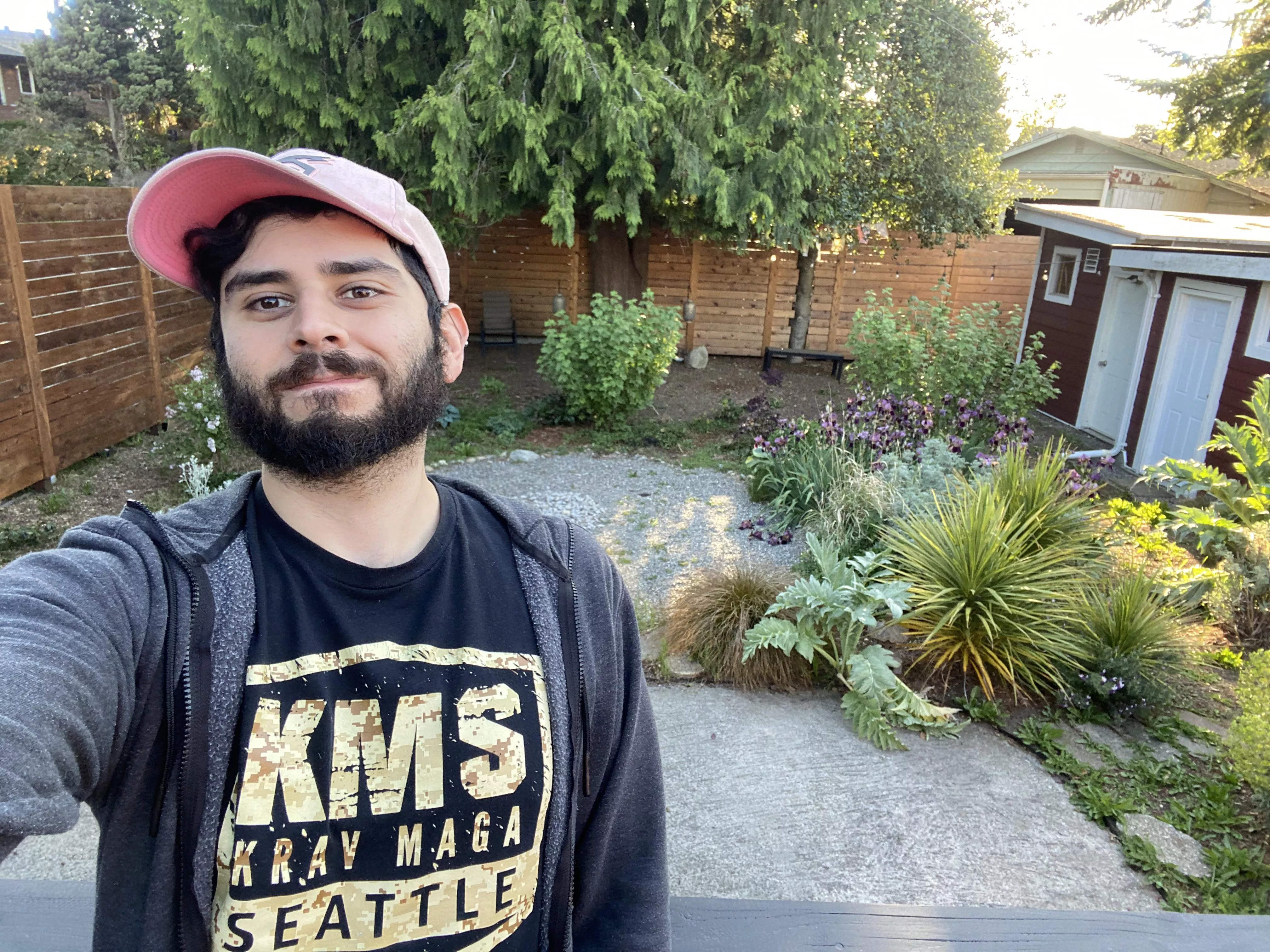 Enjoying a nice sunny day in my backyard 🎈