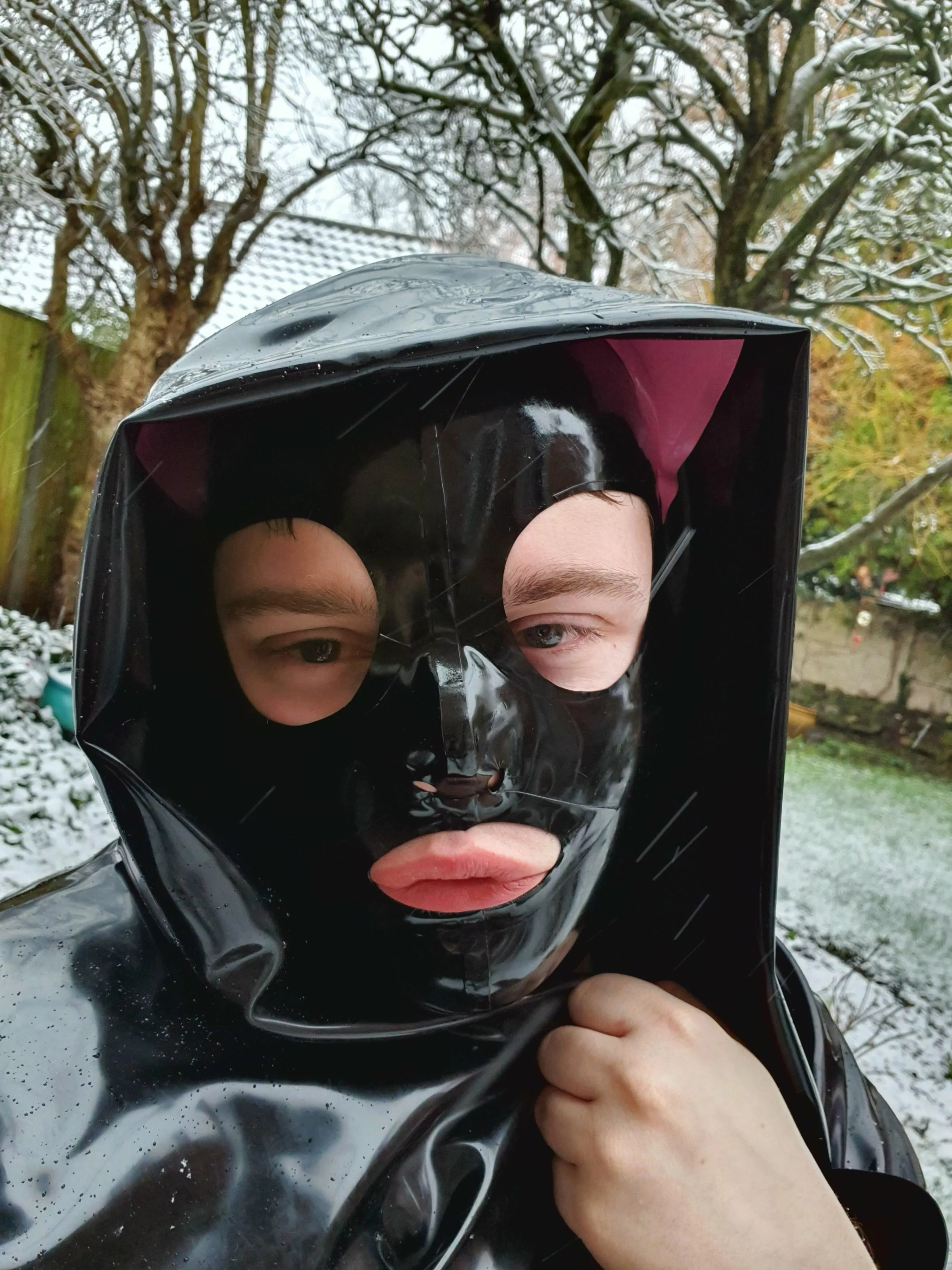 Enjoying a snowy day outside! (OC) Enjoying a snowy day outside! (OC)