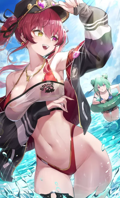 Enjoying in water (Hololive)