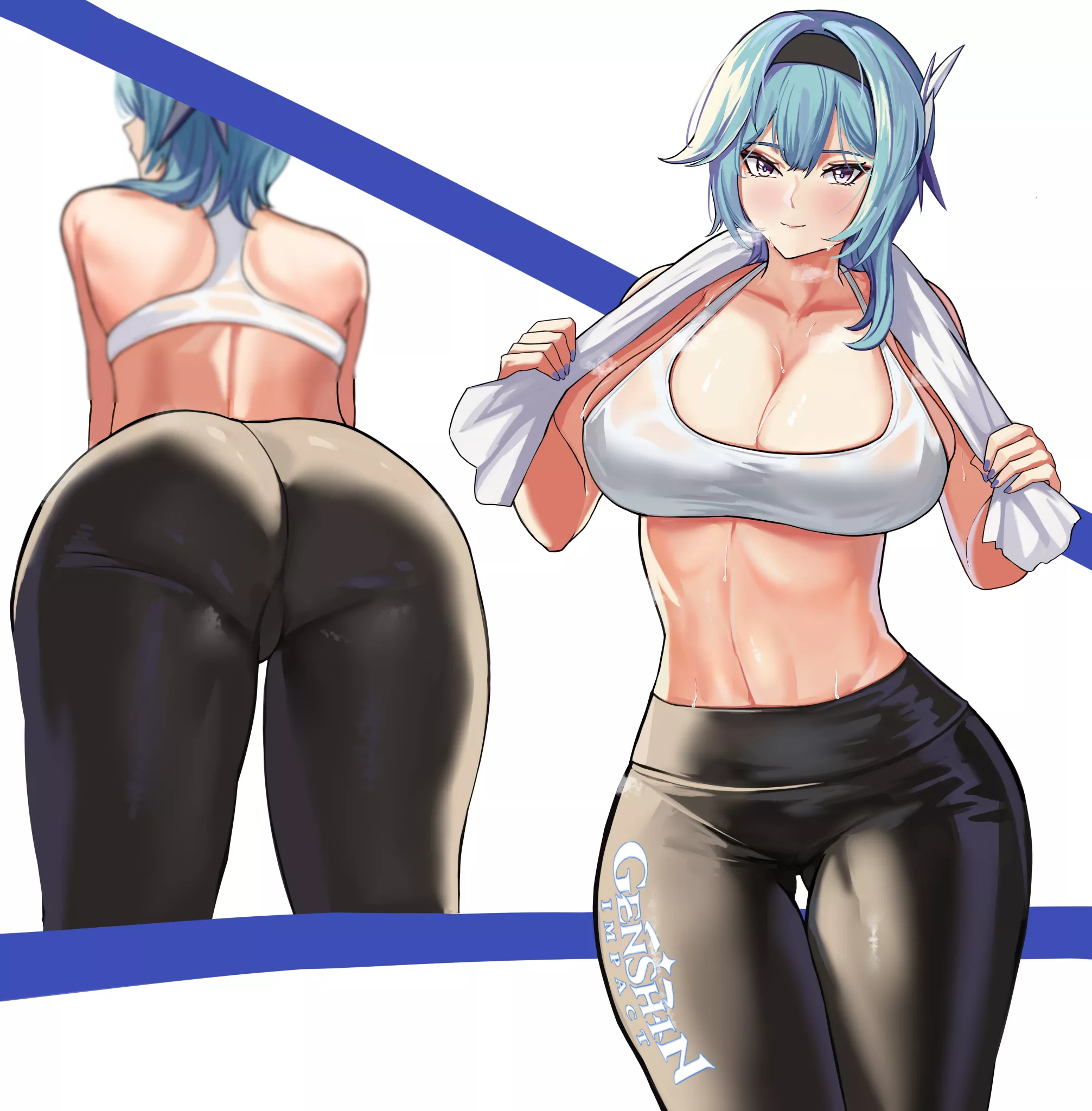 Eula after a workout (Loooyd) [Genshin Impact]