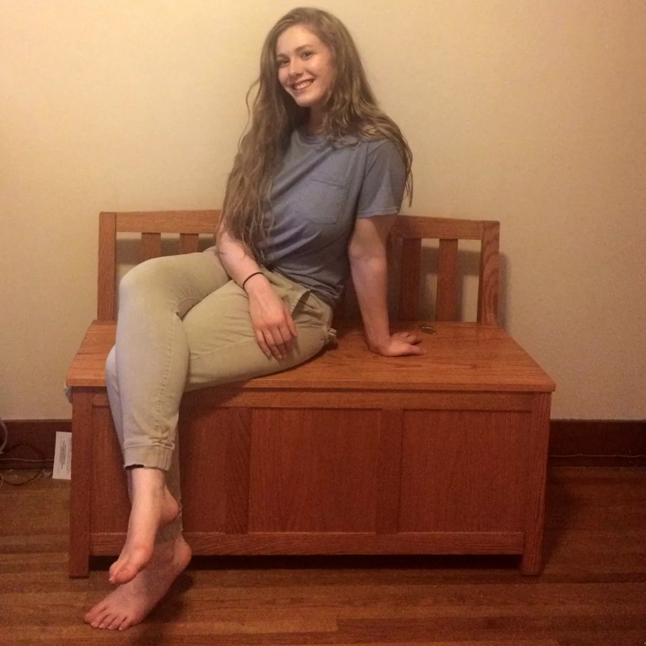 Even in a baggy top