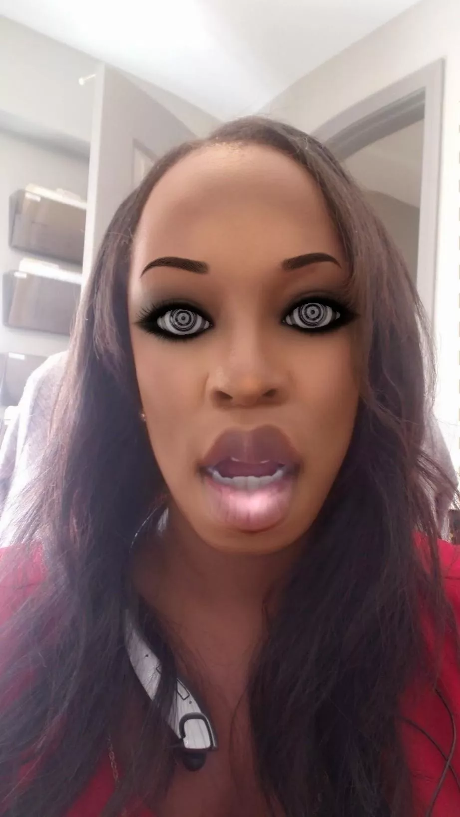 Even in the middle of the day at work I am a fat lipped slave for Master's spiral.