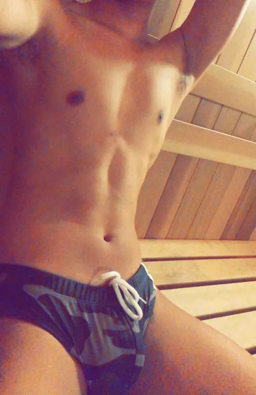 Even when in the Sauna can’t shed the Camo. 22 Gay bottom here Even when in the Sauna can’t shed the Camo. 22 Gay bottom here