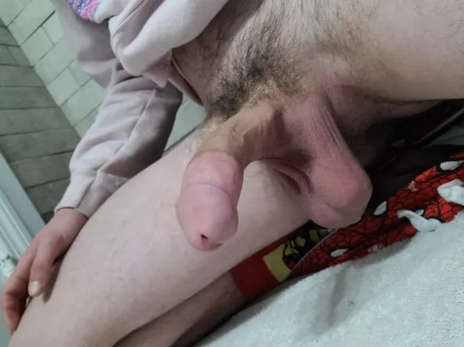 Even while hard still hanging Even while hard still hanging