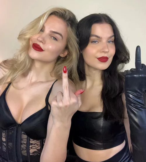 ever dreamed of twin dommes fucking your mind up?
