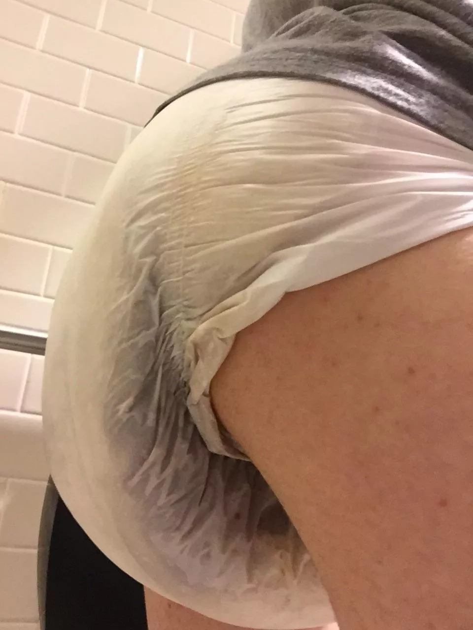 Eww I had diarrhea so bad and my mom is not home to change me so I’m stuck in this diaper for 3 hours!!!