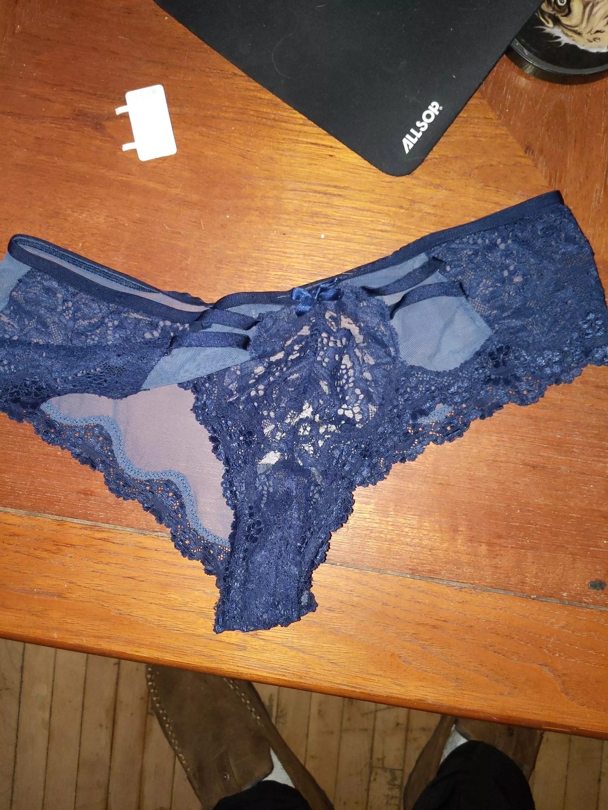 Exes panties before I filled them with my cum