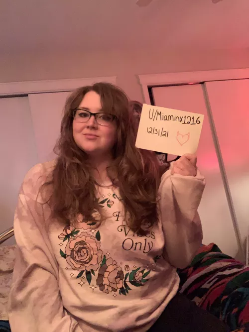 F 30 help a girl get verified?