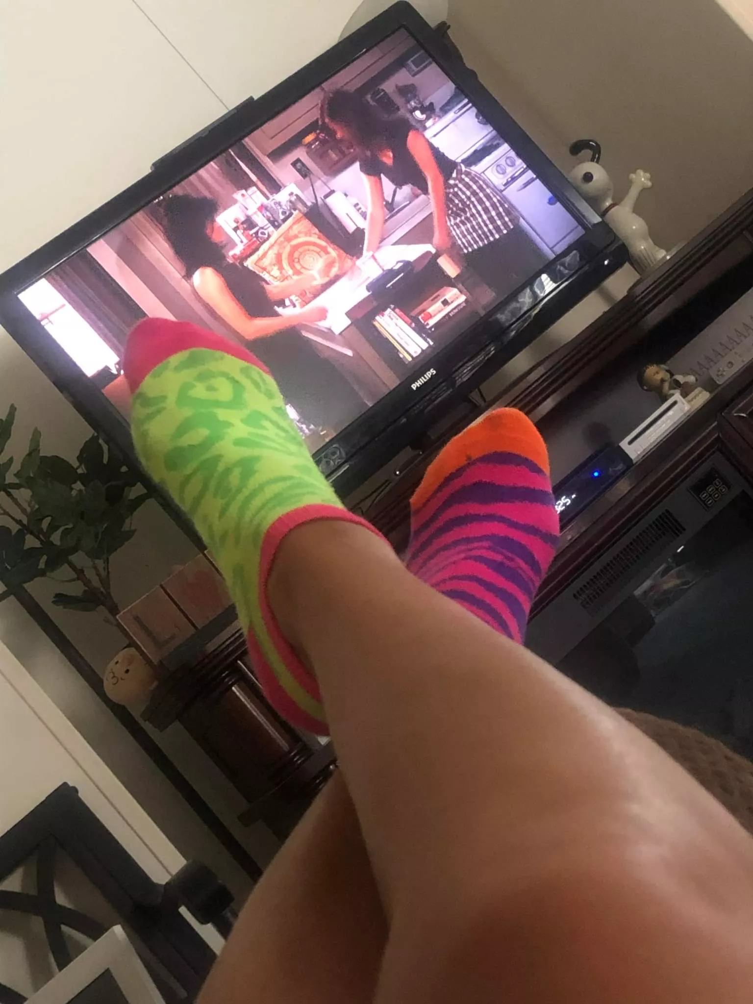 (F) (OC) My girlfriends mismatch socks are so sexy