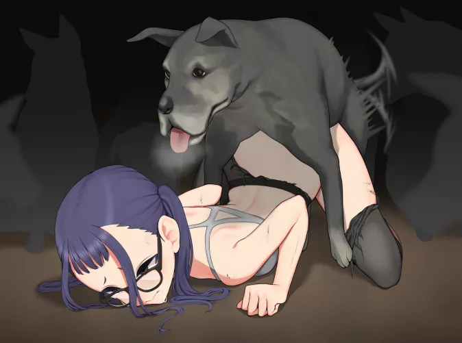 Face down in her own tears as the pack waits their turn (Gisyu / ぎしゅ)