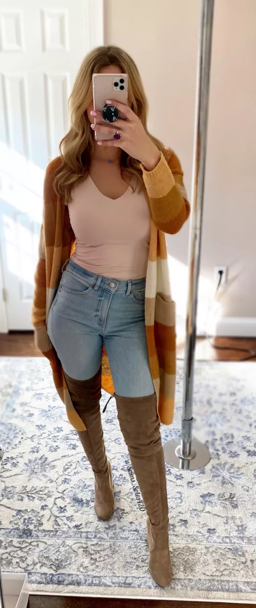Fall thigh high boots weatherπ