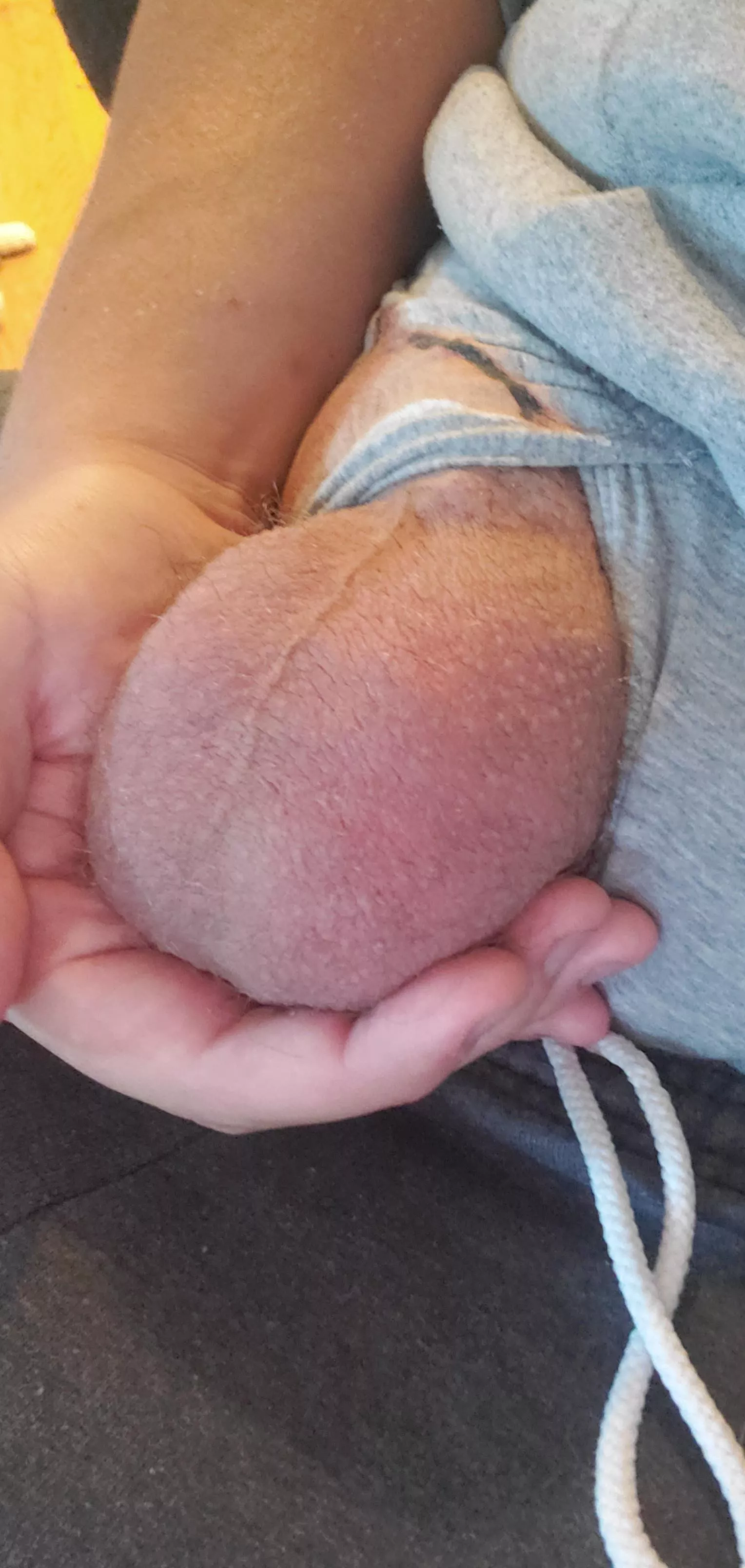 Fat morning nuts, I can palm a basketball. Fat morning nuts, I can palm a basketball.