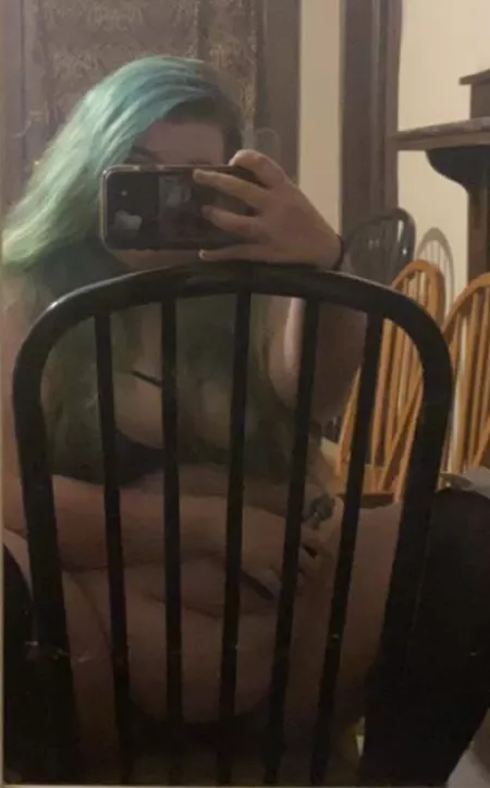 Favorite lingerie, my belly sits pretty on my thighs βοΈ