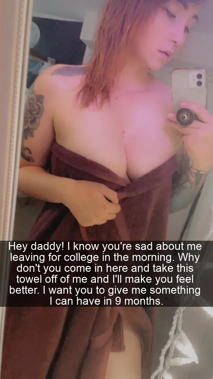 [F/D] Cheering up dad before leaving for college