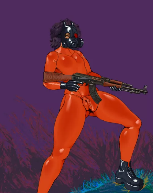 Fearsome and exotic boy 👀 (art by me)