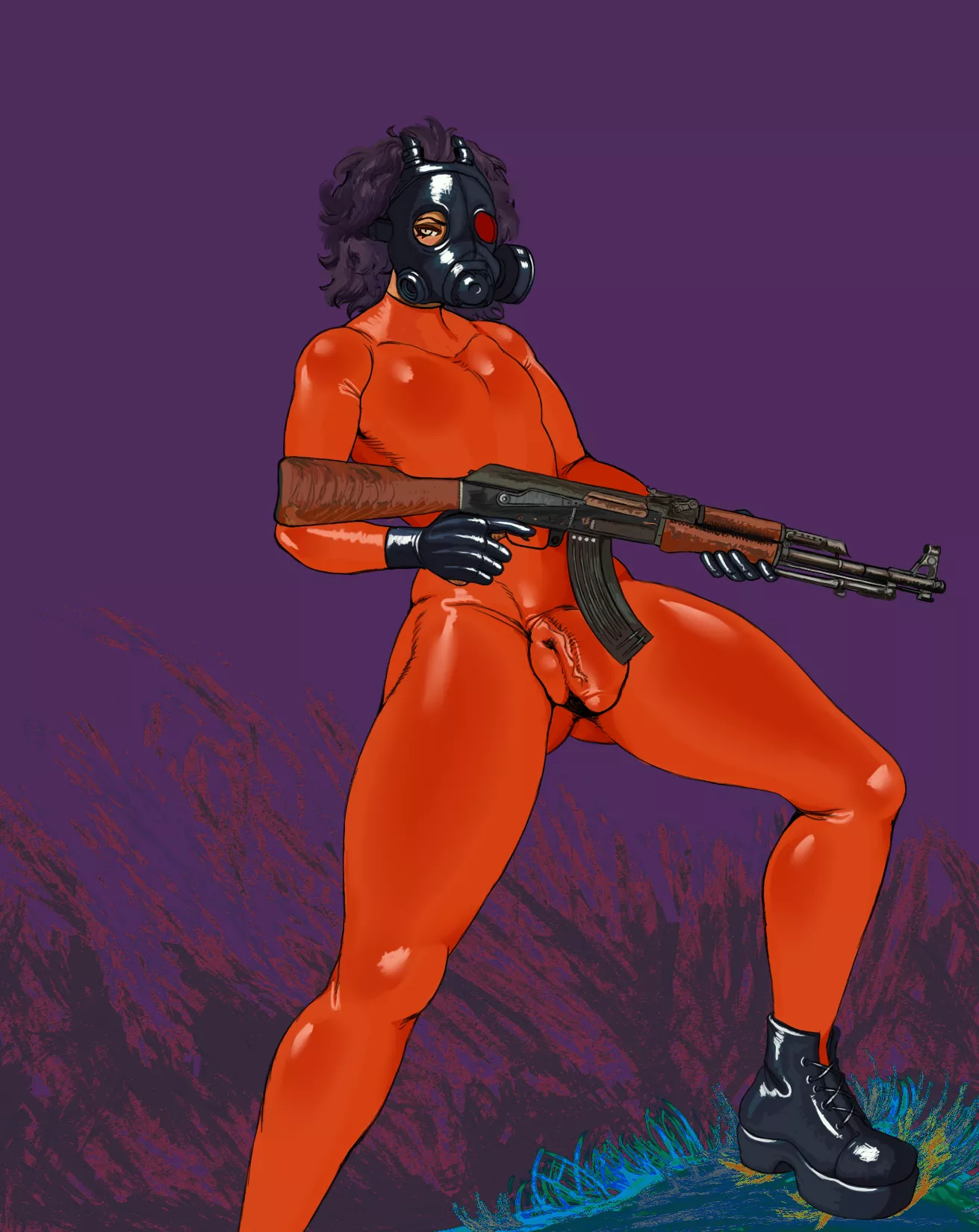 Fearsome and exotic boy 👀 (art by me)