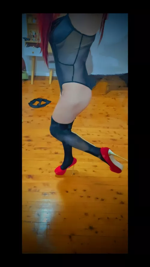 Feeling cute with my panties on the ground where they should be ๐๐