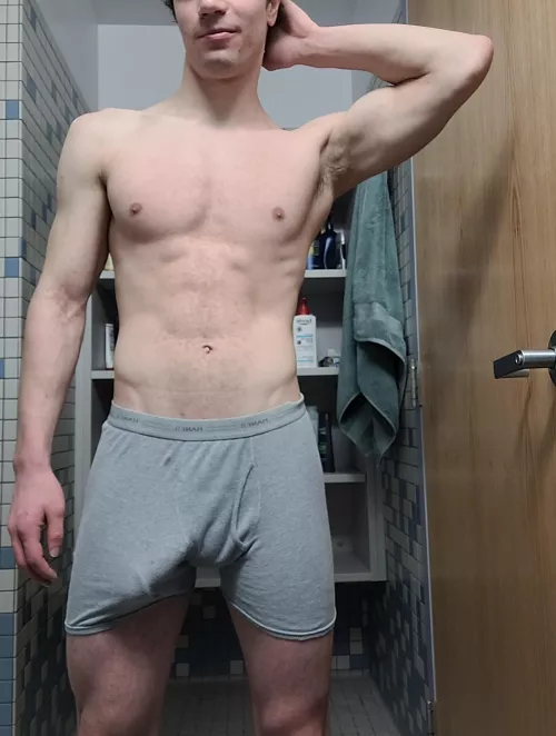 Feeling fresh after my shower 🙂