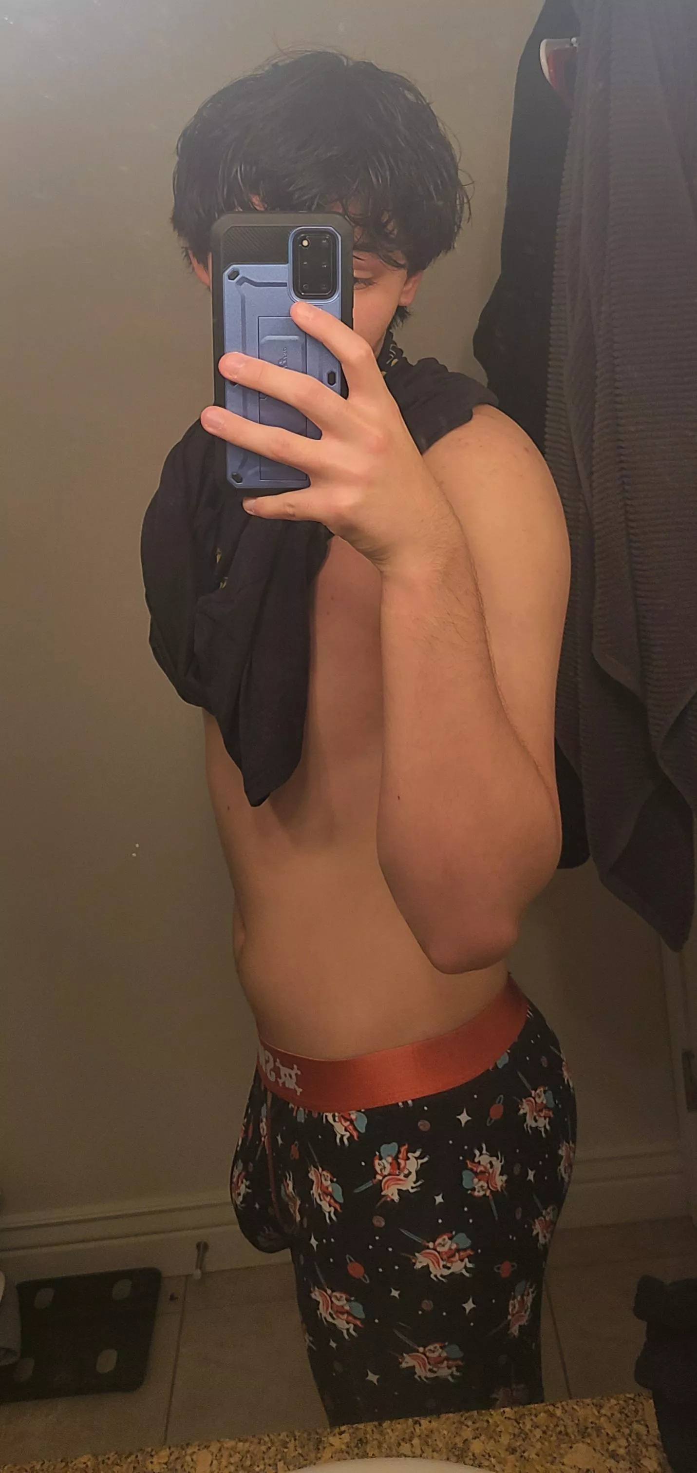Feeling good after a shower Feeling good after a shower