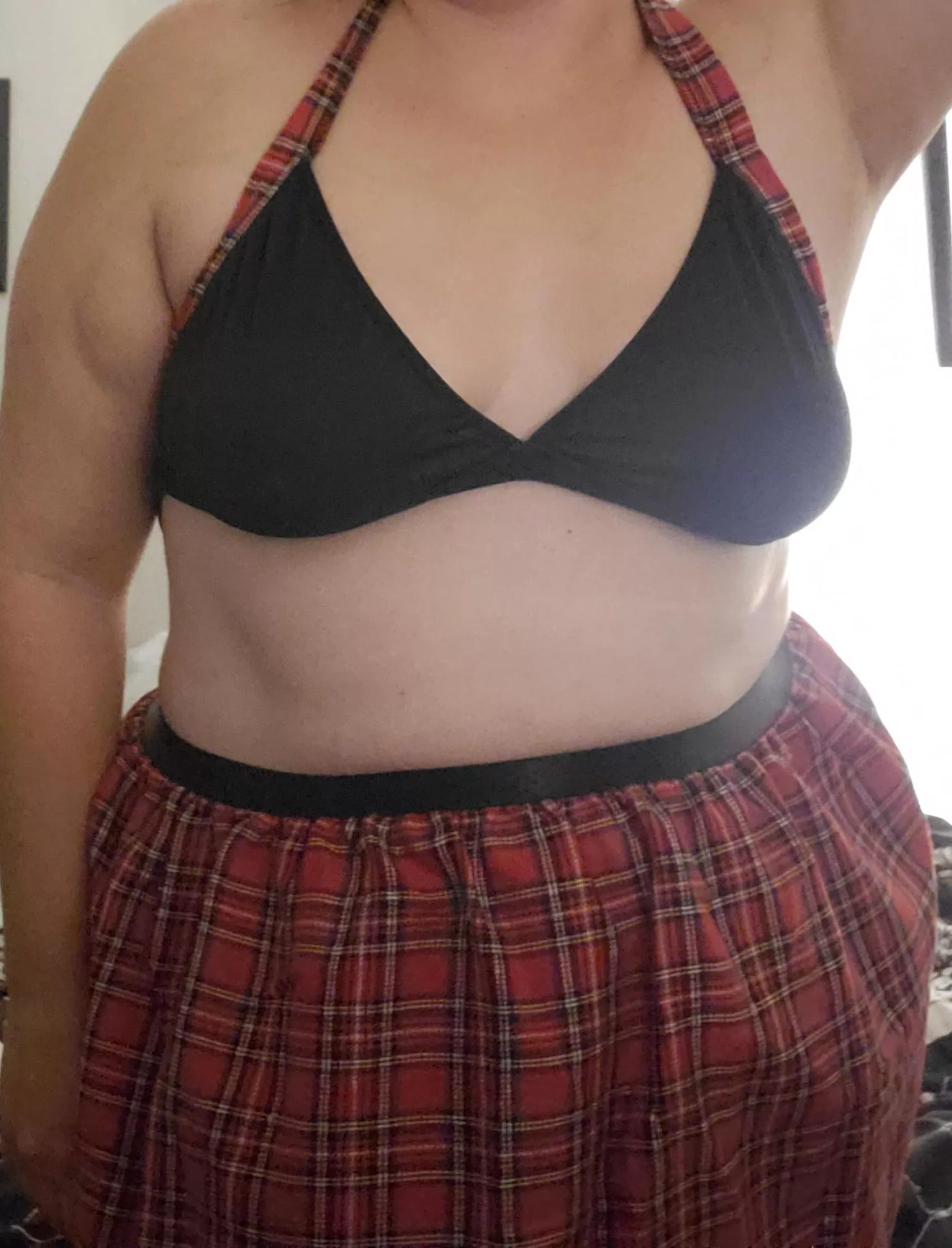 Feeling like a schoolgirl! In charge all day at school, who wants to be in charge of me in the bedroom!?