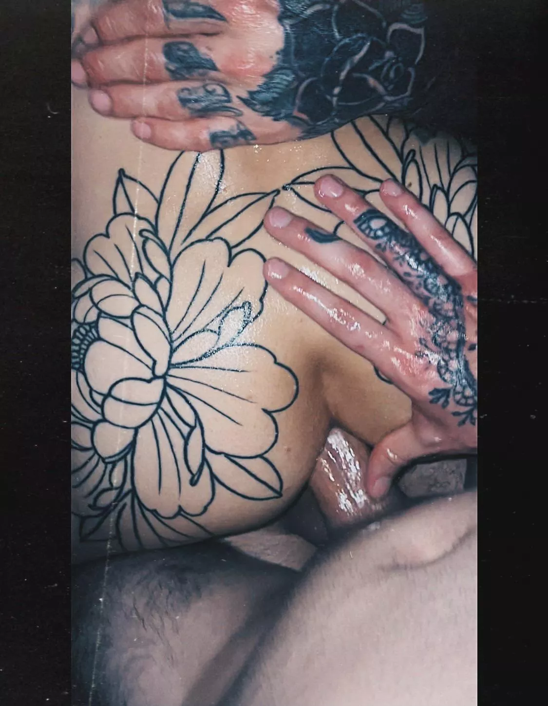 Feeling their cocks rub together inside me was divine