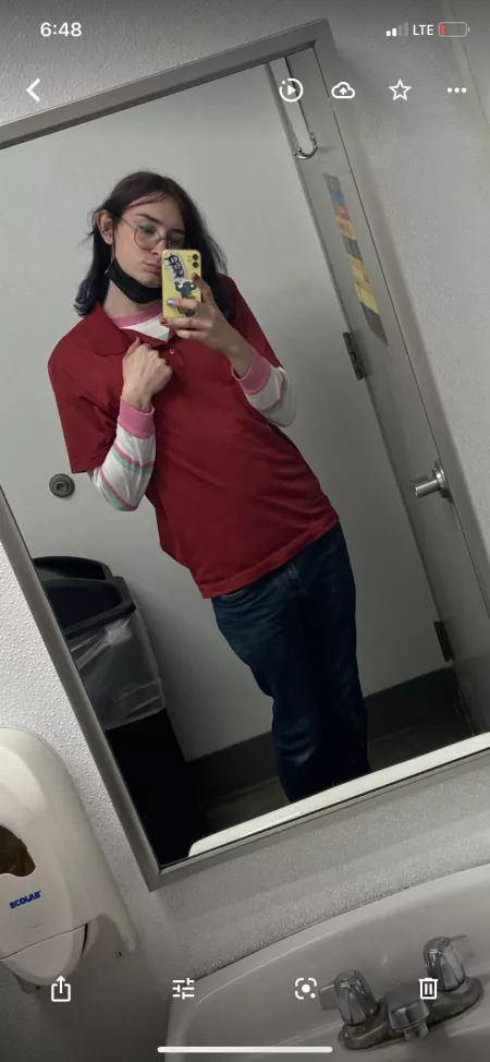 Felt cute at work today lol Felt cute at work today lol