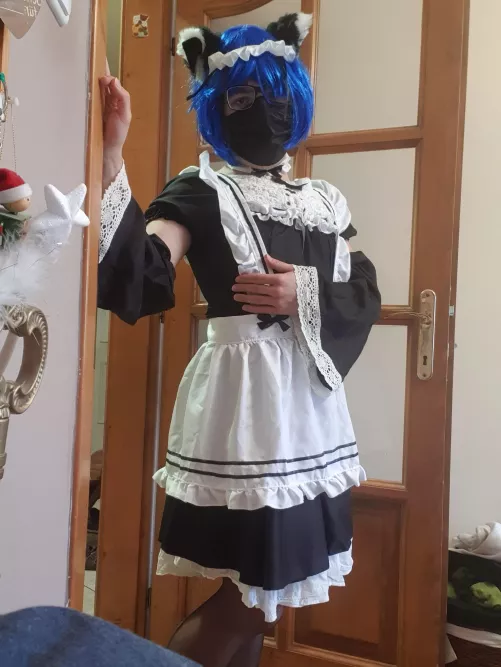 Felt cute in a maid dress ๐ Felt cute in a maid dress ๐
