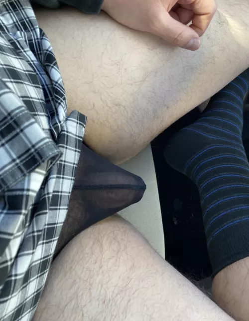 Felt cute with these under my work clothes