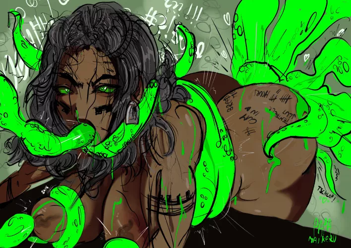 “female” Illaoi ult (papa Maikeru) [League of Legends]