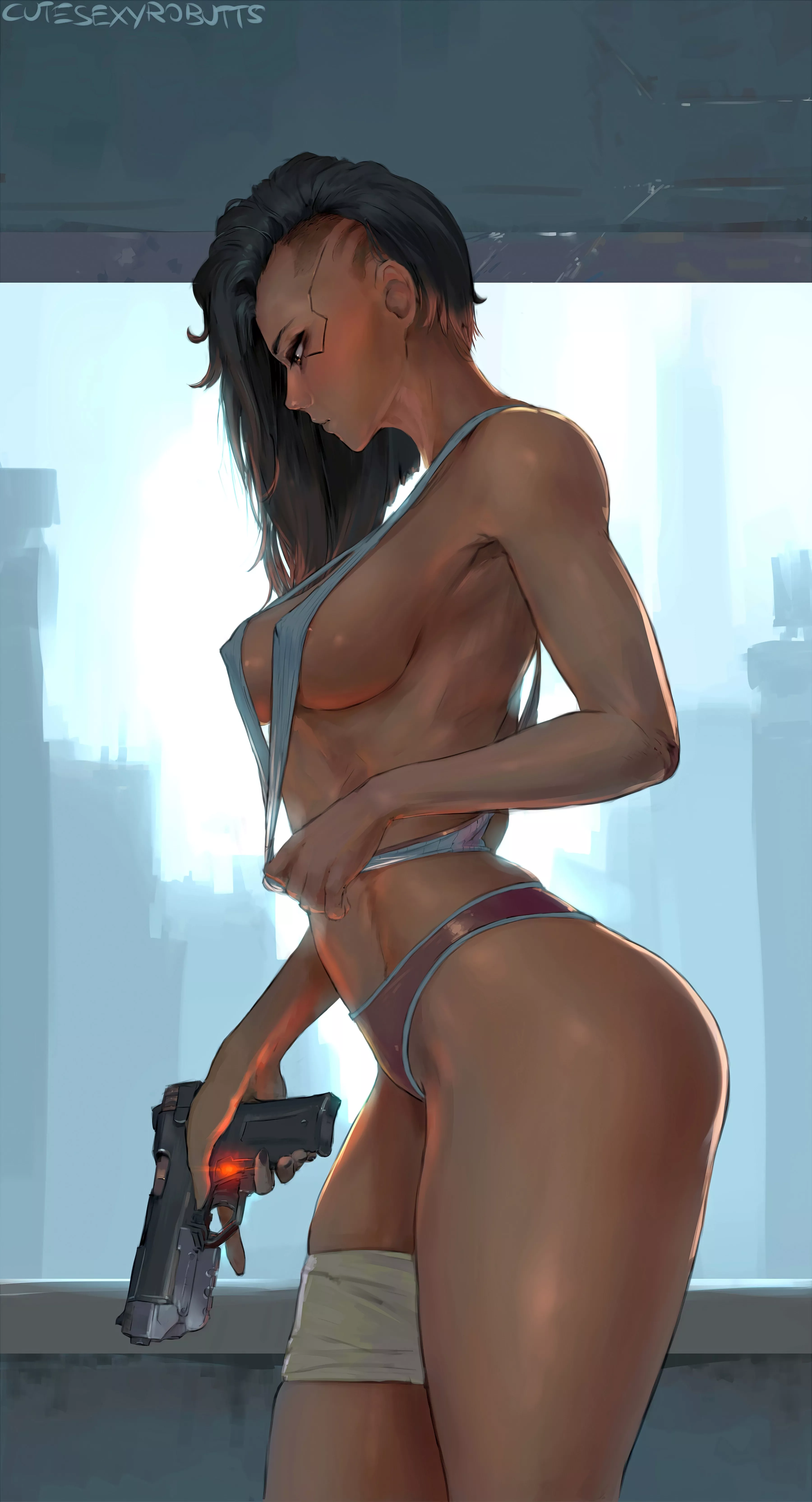 Female V Cyberpunk 2077 Cutesexyrobutts Nudes Fitdrawngirls