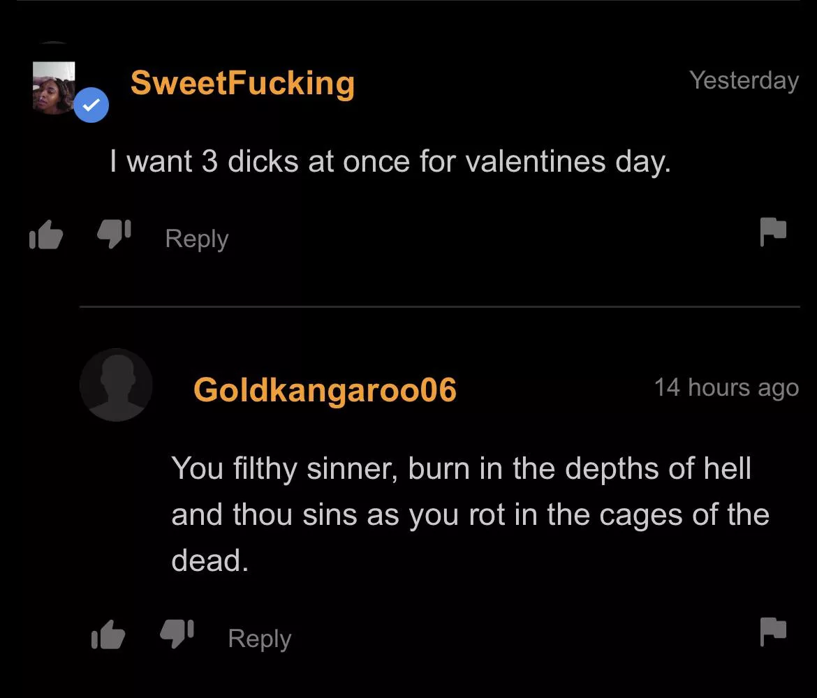 Filthy sinner… 😤 Filthy sinner… 😤