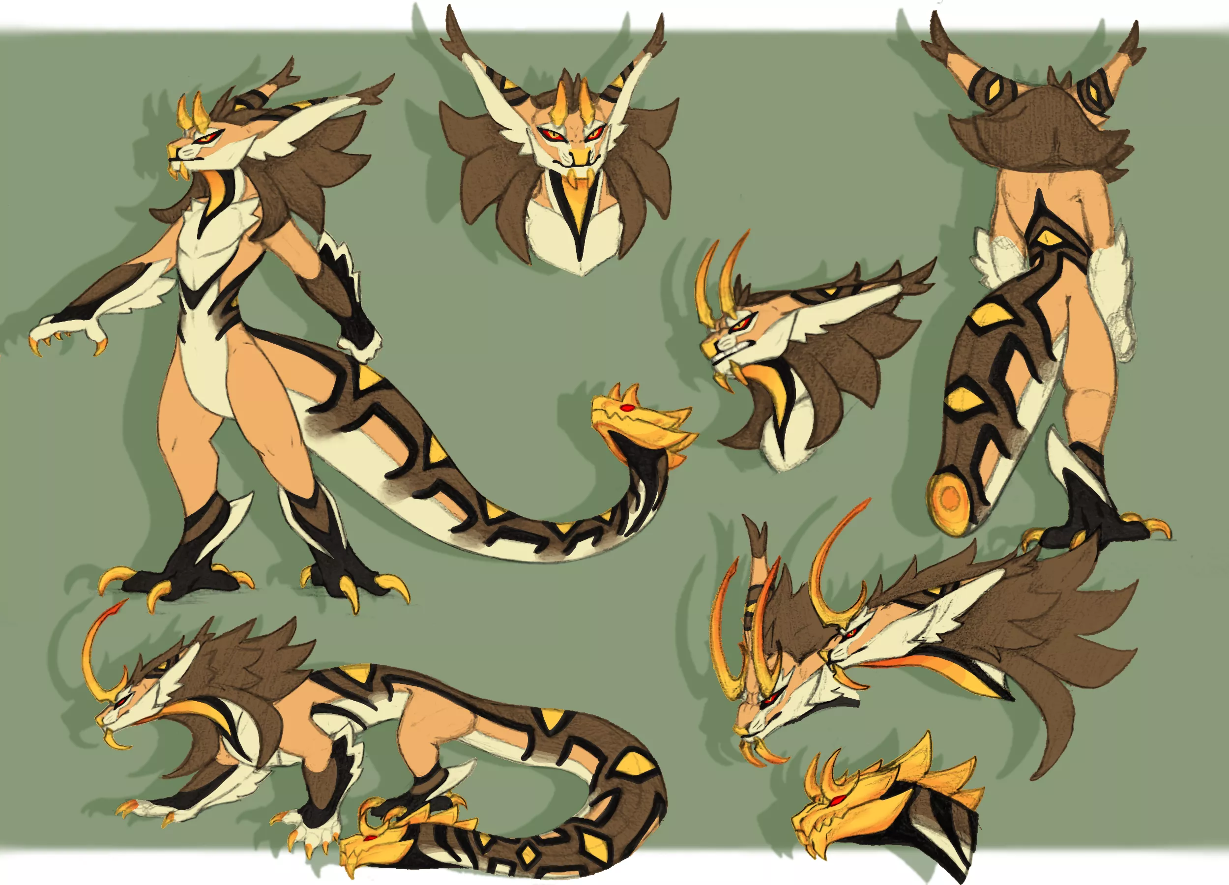 Finally got around to making a ref sheet for my sona!