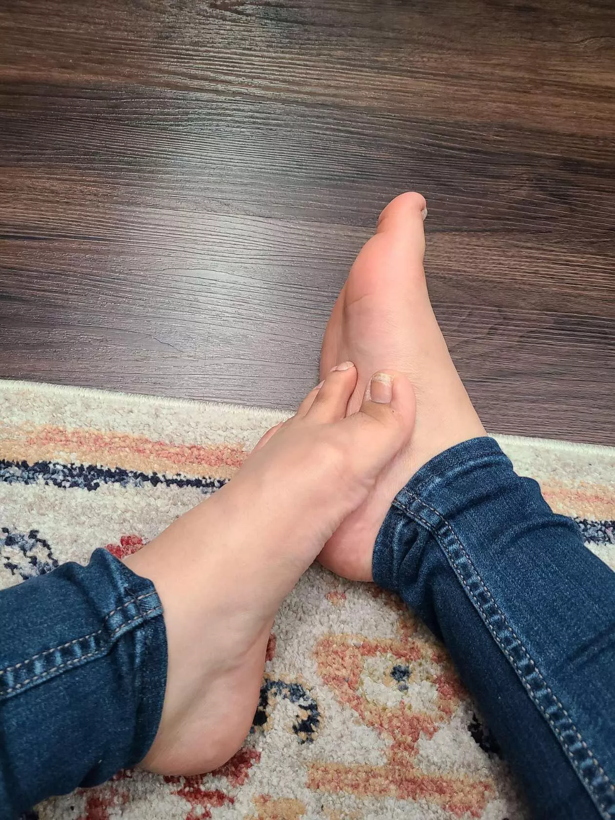 Finally taking my socks off after a long day Finally taking my socks off after a long day