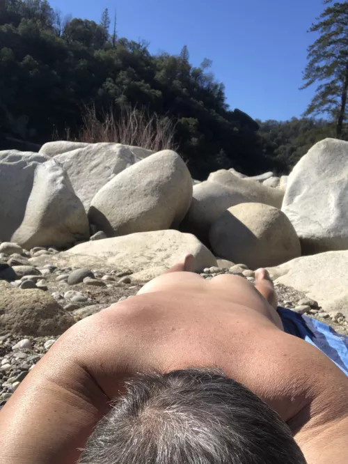 Finally warm enough to hit the beach. Finally warm enough to hit the beach.