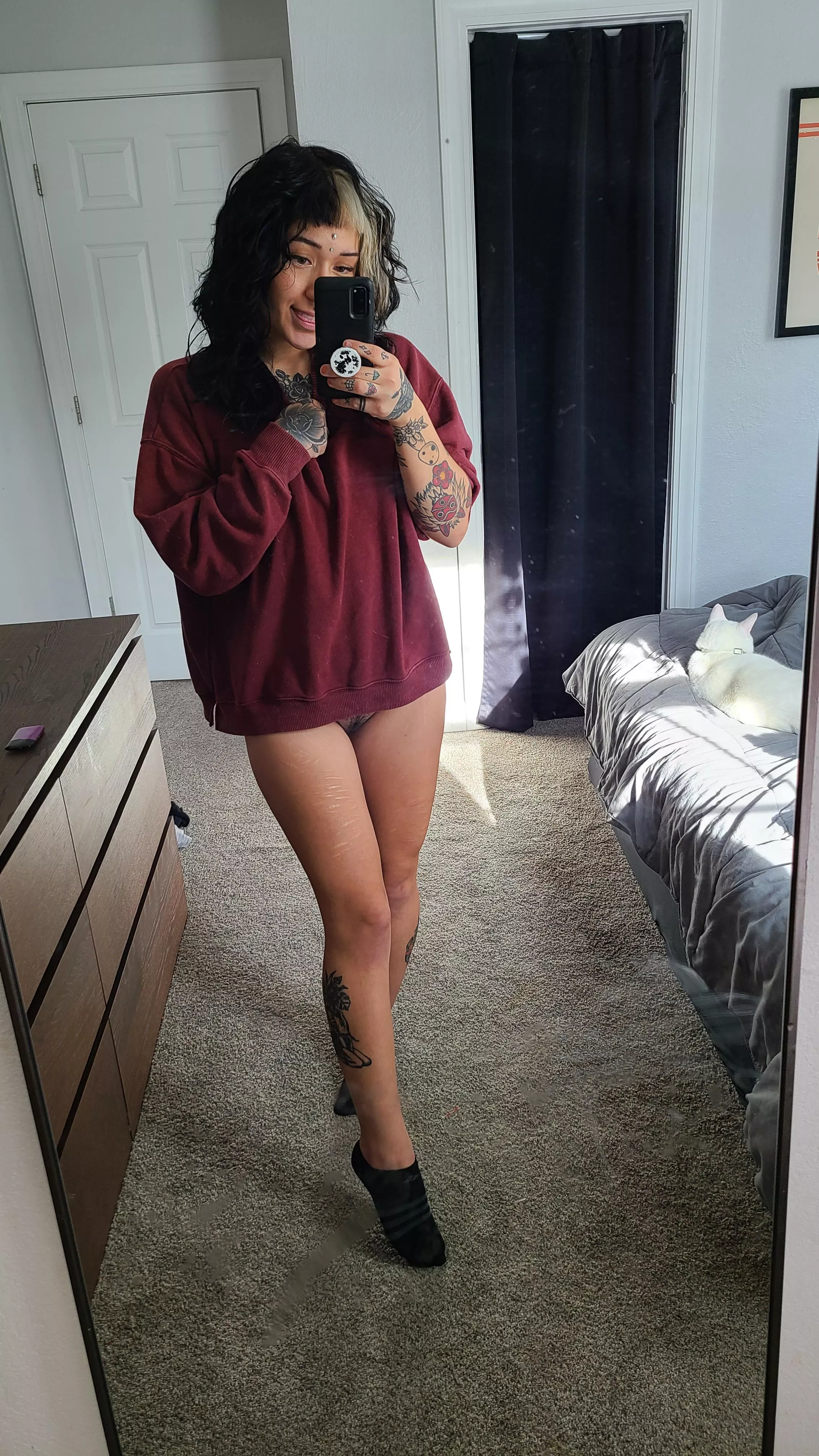 find me all comfy waiting for you :)