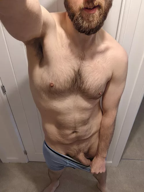 Finished work so obviously I'm getting naked...