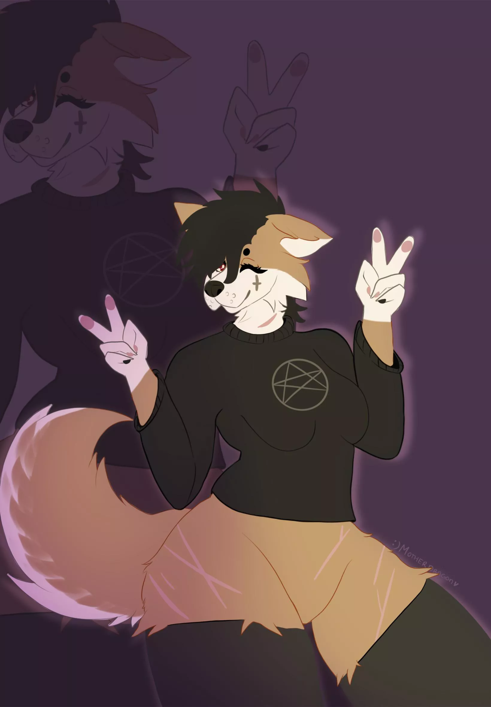 Finished Ych com for Demonthorn on Furry amino. Art by me!